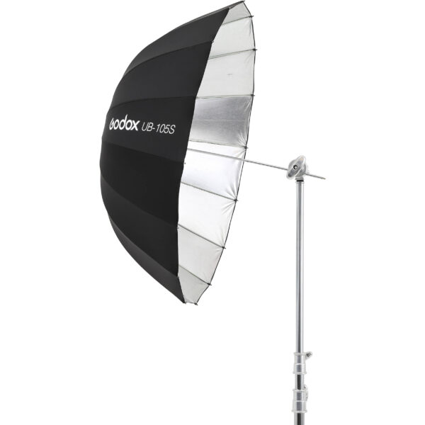 Godox UB-105S je kišobran silver unutrašnjosti i velikog prečnika od 105cm. Idealan je kod portreta ili grupnih fotografija.
