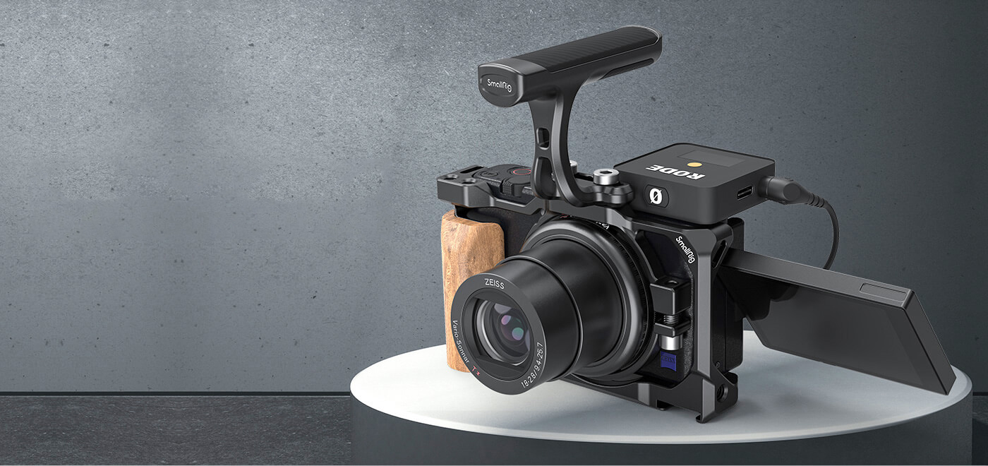 SmallRig Cage with Wooden Handgrip Sony ZV1 (2937)