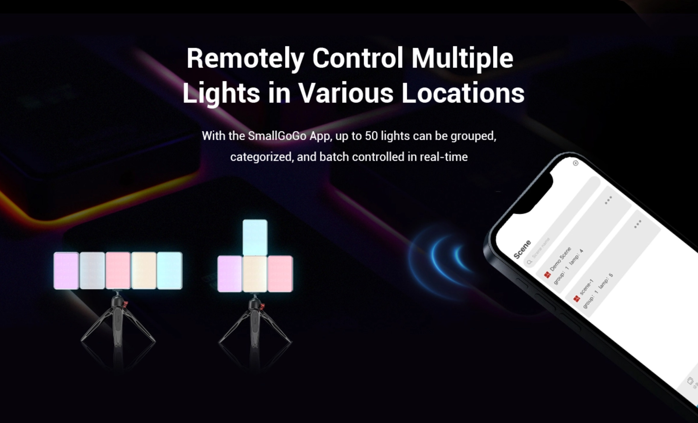 SmallRig RM75 RGB Magnetic Smart LED Light (3290)