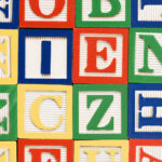 Savage stampana VINYL pozadina 1.5m x 2.2m ALPHABET BLOCKS