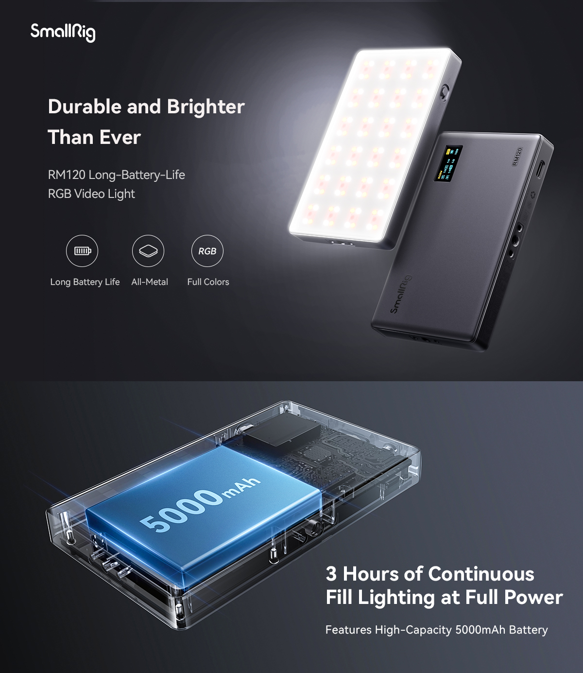 SmallRig RM120 RGB Video Light (3808)