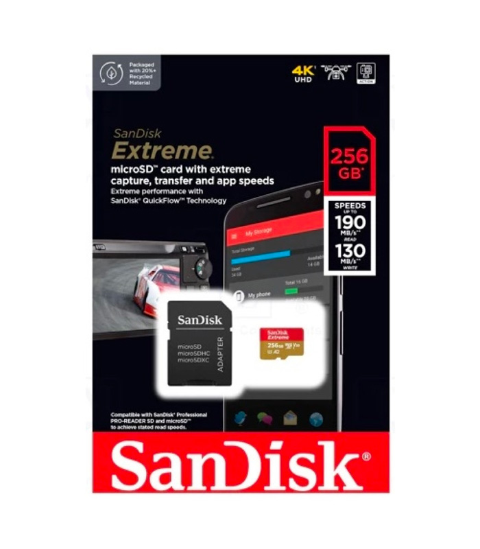 Sandisk Extreme Microsdxc Gb Adapter Mb S C V Uhs I