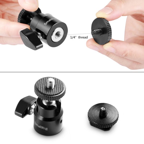 SmallRig 1/4 Camera Hot shoe Mount with Additional 1/4 Screw (2059) 2kom