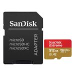 SanDisk Extreme micro SDXC 512GB 140/200MB/s + adapter UHS-I V30