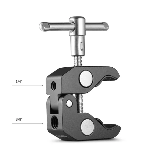 SmallRig Super Clamp with 1/4"-20 and 3/8"-16 Threaded Holes (2pcs) (2058)