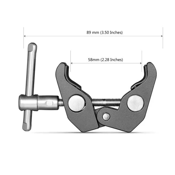 SmallRig Super Clamp with 1/4"-20 and 3/8"-16 Threaded Holes (2pcs) (2058)