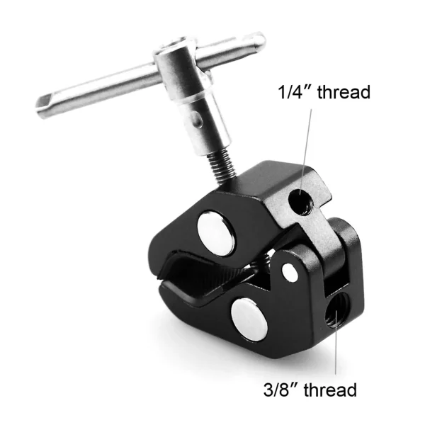 SmallRig Super Clamp with 1/4"-20 and 3/8"-16 Threaded Holes (2pcs) (2058)