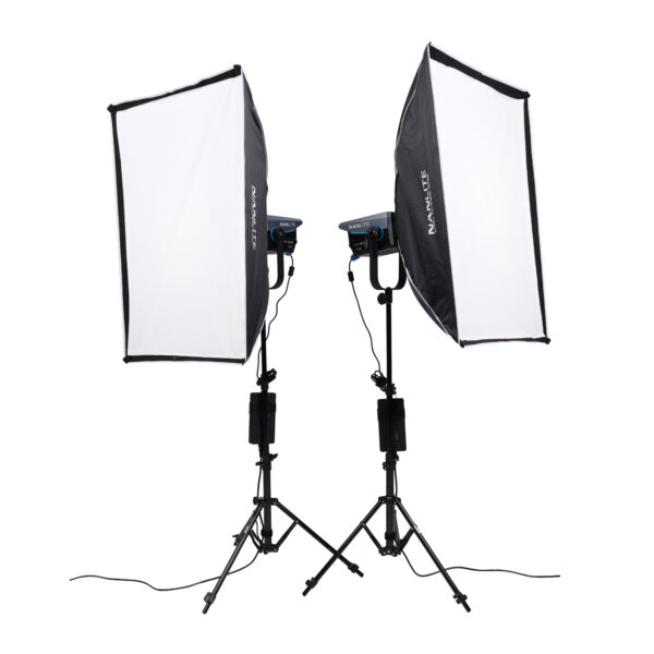 NANLITE FC-300B 2KIT-ST-LS Bi-color LED reflektor (2 kom + 2 softboxa + 2 stativa + kofer 2700-6500k) - Image 8