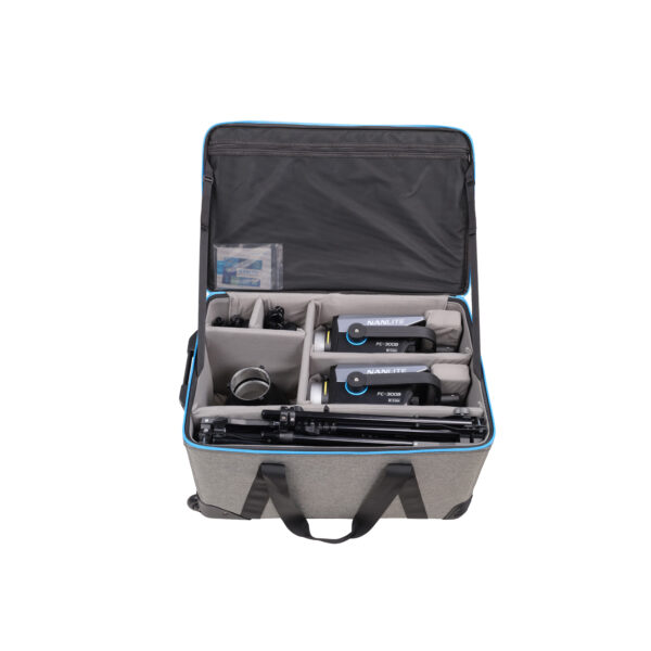 NANLITE FC-300B 2KIT-ST-LS Bi-color LED reflektor (2 kom + 2 softboxa + 2 stativa + kofer 2700-6500k) - Image 9