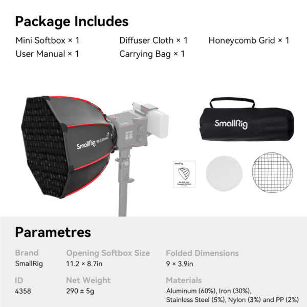 SmallRig RA-D30 mini Parabolic Softbox (4358)_1