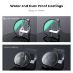KF Concept 95MM Black Mist Filter 1/4, HD, Waterproof, Anti Scratch, 28 layer Green Coatings (Nano-X Series) - Image 5