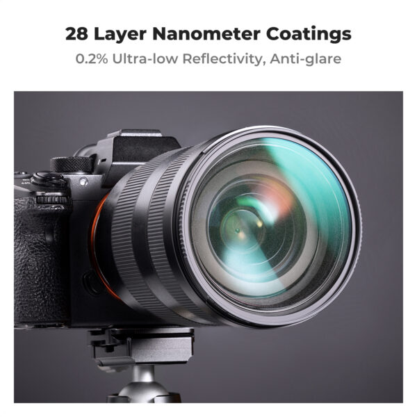KF Concept 95MM Black Mist Filter 1/4, HD, Waterproof, Anti Scratch, 28 layer Green Coatings (Nano-X Series) - Image 4