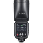 V100 je najnoviji i najjaci model blica od Godoxa. U pitanju je jaca i dodatno unapredjena verzija V1 Pro modela. Koristi VB30 punjivu li-ion bateriju koja omogucava do 400 okidanja na punoj snazi