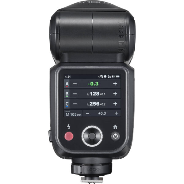 Godox V100S je najnoviji i najjaci model blica od Godoxa. U pitanju je jaca i dodatno unapredjena verzija V1 Pro modela. Koristi VB30 punjivu bateriju