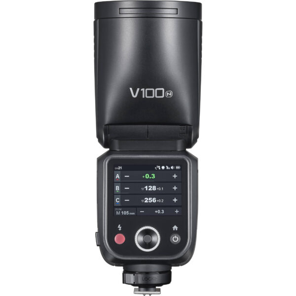 Godox V100N je najnoviji i najjaci model blica od Godoxa. U pitanju je jaca i dodatno unapredjena verzija V1 Pro modela. Koristi VB30 punjivu bateriju