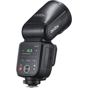 Godox V100N je najnoviji i najjaci model blica od Godoxa. U pitanju je jaca i dodatno unapredjena verzija V1 Pro modela. Koristi VB30 punjivu bateriju