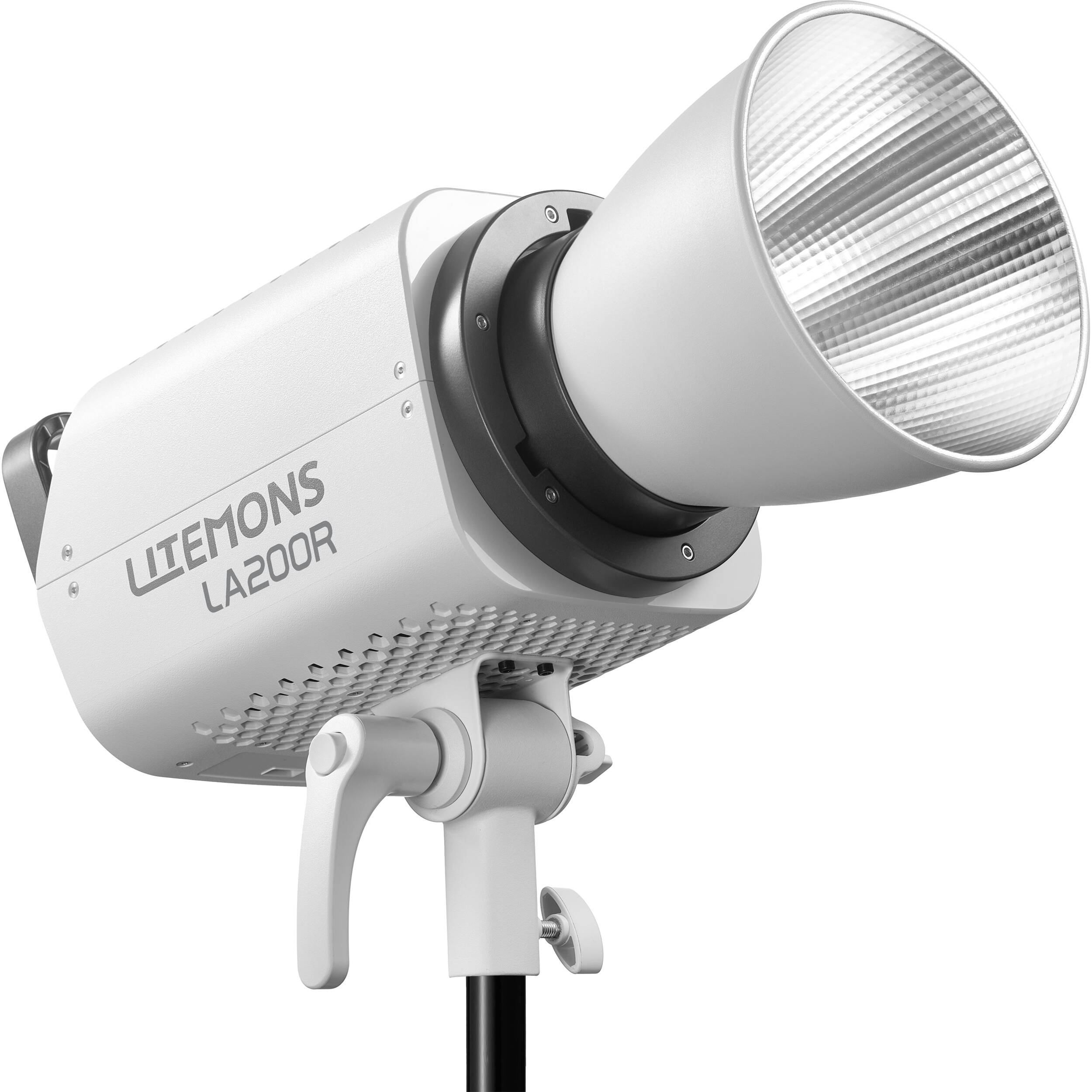 Godox LA200R RGB LED reflektor (1800-10000k) Godox LA200R glava je veoma snažan LED reflektor koji pruža vrhunski nivo osvetljenja i reprodukcije boja zahvaljujuci CRI/TLCI indexima od 95/94.