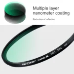 KF Concept KF01.1208 62mm XU06 Nano-X B270 MCUV Filter HD (Waterproof Anti Scratch) (Green Coated) - Slika 4