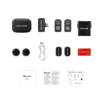 Hollyland LARK A1 Duo (Space Gray, with USB-C RX + Charging Case) Wireless Microphone