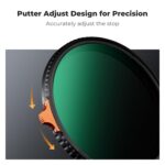 KF Concept KF01.2321 105mm Variable ND2-ND400 Lens Filter (1-9 Stops) 28 Multi-Layer Green Coatings HD Waterproof Scratch Resistant (Nano-X Series) - Slika 3