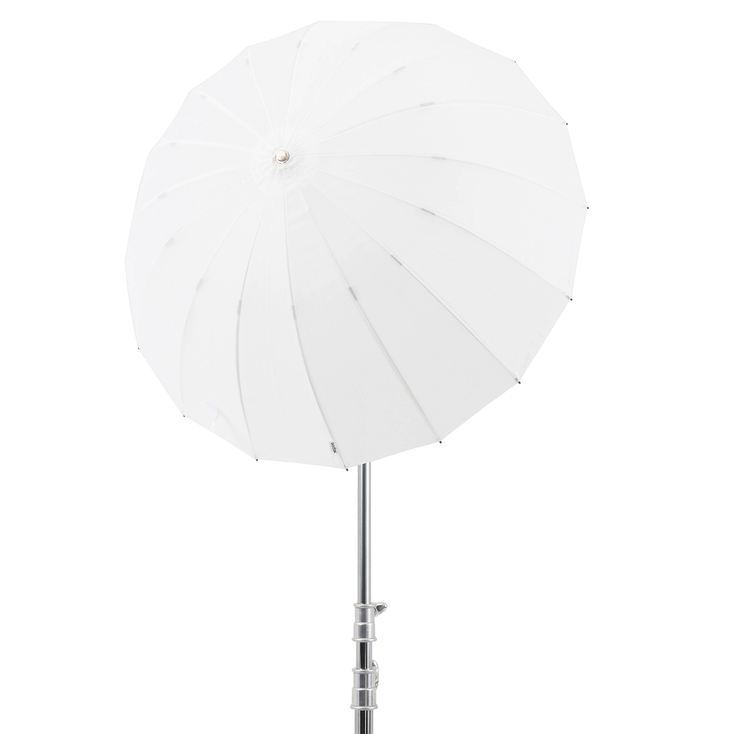 Godox UB-85D kisobran parabolic (85cm, beli) Godox UB-85D transparentni beli kišobran prečnika 85cm je jedinstven modifikator svetla koji kombinuje osobine kišobrana i softboxa
