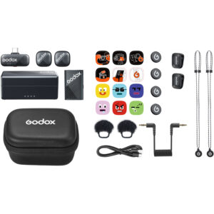 Godox Cube-C combo kit 1 je ultra-kompaktni bežični mikrofonski sistem namenjen snimanju intervjua, vloga i kreiranju sadržaja za dve osobe.