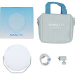 NANLITE miro 30c LED Full-color Round Panel Light  (Mint Blue) - Slika 7
