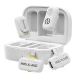 Hollyland LARK A1 Combo (Ivory White, with USB-C RX + Lightning RX + Charging Case) Wireless Microphone