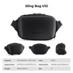 KF Concept KF13.188 Sling Bag 4L Urban Wander 12 (Black) - Slika 2