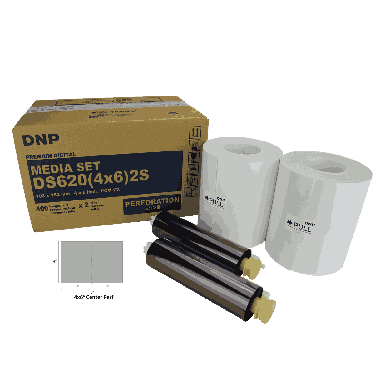 DNP DP-DS620 SL620 10x15 (4x6) Perforated 4x4 Media_3 DNP DP-DS620/SL620 10x15 (4x6) Perforated 4x4 Media - Slika 1