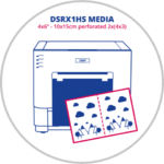 DNP DS-RX1HS 10×15 (4×6) Perforated 2x(4×3) Media