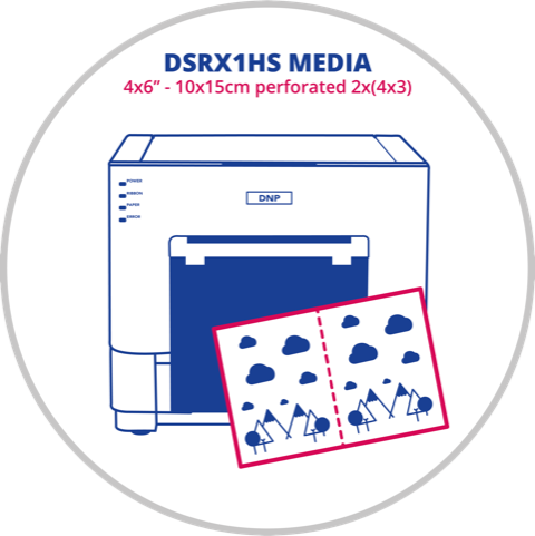 DNP DS-RX1HS 10x15 (4x6) Perforated 2x(4x3) Media_1 DNP DS-RX1HS 10×15 (4×6) Perforated 2x(4×3) Media - Slika 1