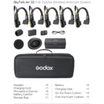 Godox SkyTalk Air 5S je vrhunski bežični sistem slušalica sa mikrofonom (headset), dizajniran da obezbedi kristalno čistu i pouzdanu komunikaciju